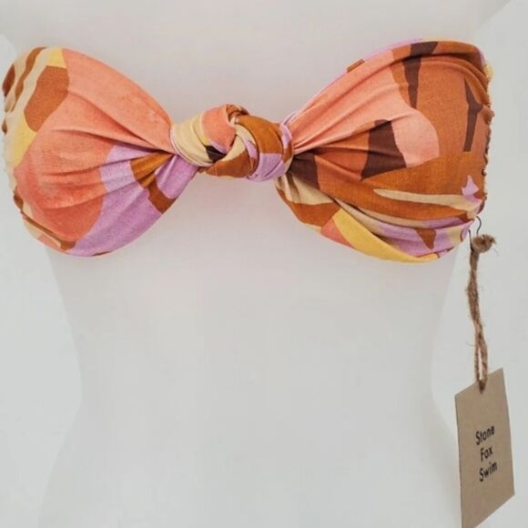 Free People X Stone Fox Lele And Bijo Swim Tropical Bikini Set - Picture 5 of 7